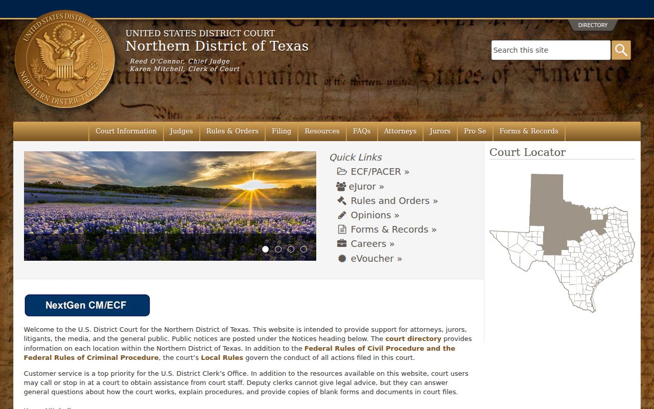 Northern District of Texas federal court serving Roberts County